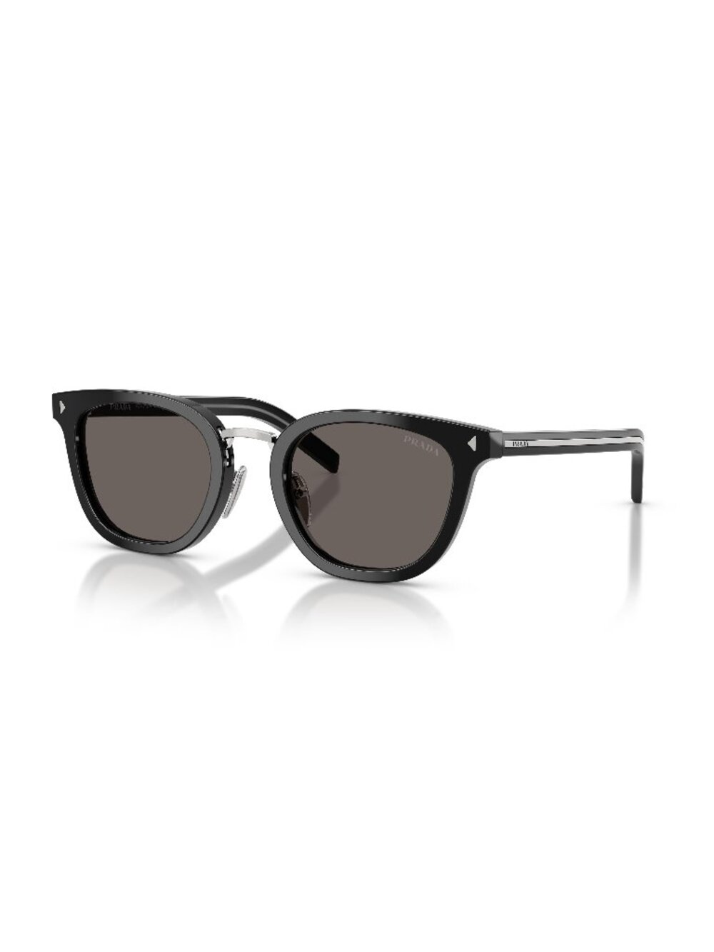 New Prada Men's Sunglasses Black Grey Lens Acetate Frame PR C01SD 16K731 52